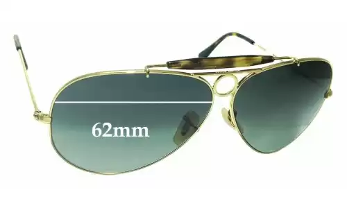 Ray-Ban RB3138 Shooter Replacement Lenses 62mm wide 
