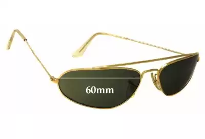 Ray-Ban B&L W1958 Fugitives Replacement Lenses 60mm wide 