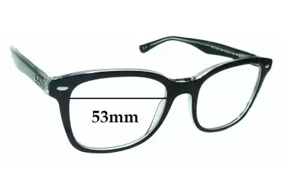 Ray-Ban RB5285 Replacement Lenses 53mm wide 