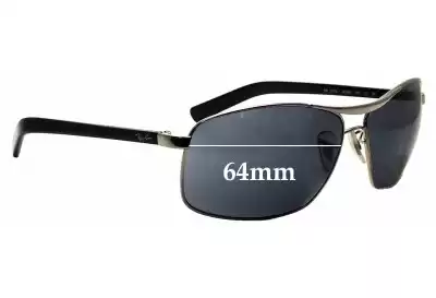 Ray-Ban RB3470-L Replacement Lenses 64mm wide 