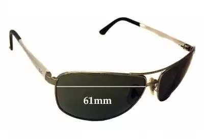 Ray-Ban RB3506 Replacement Lenses 61mm wide 