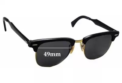 Ray-Ban RB3507 Clubmaster Aluminum Replacement Lenses 49mm wide 