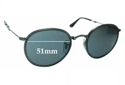 Ray-Ban RB3517 Round Folding Lentes de Repuesto 51mm wide 
