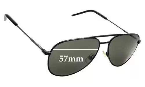 Sunglass Fix Replacement Lenses for Saint Laurent Classic II - 57mm Wide Sunglass Fix Replacement Lenses for Saint Laurent Classic II - 57mm Wide