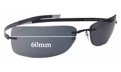 Sunglass Fix Verres de Remplacement pour Silhouette Silouette 8628 - 60mm Wide 