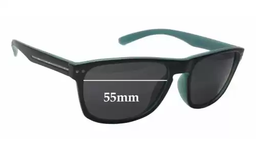 Sunglass Fix Replacement Lenses for Sundog Azure - 55mm Wide 