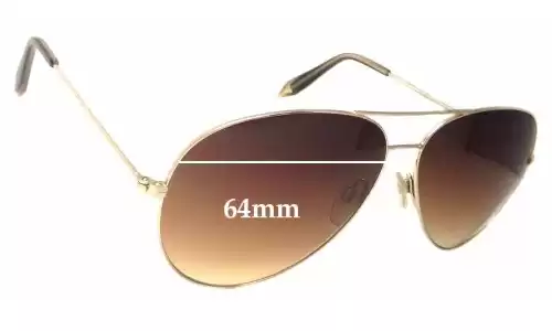 Sunglass Fix Replacement Lenses for Victoria Beckham 0157 - 64mm Wide 