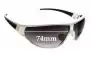 Sunglass Fix Verres de Remplacement pour Adidas A191 Tycane Pro L - 74mm Wide 