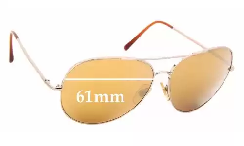 Sunglass Fix Replacement Lenses for Burberry B 3008 - 61mm Wide 