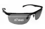 Sunglass Fix Replacement Lenses for Callaway Golf Eyewear J499 - 67mm Wide 