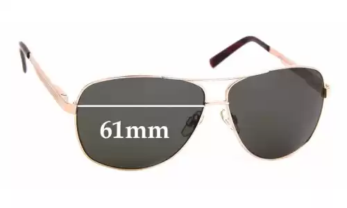 Sunglass Fix Lentes de Repuesto para Cancer Council BroadBeach - 61mm Wide 