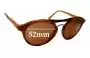 Sunglass Fix Lentes de Repuesto para Carla Zampatti Sun Rx 06 - 52mm Wide 