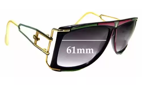 Sunglass Fix Replacement Lenses for Cazal MOD 866 - 61mm Wide 
