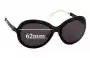 Sunglass Fix Ersatzgläser für Chanel 4199 - 62mm Wide 