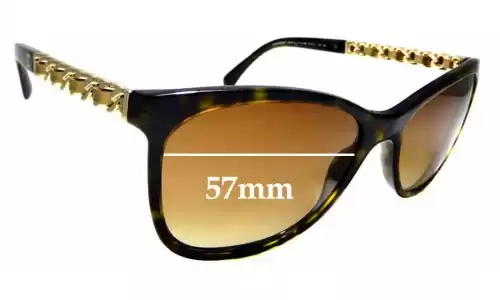 Chanel 5260-Q Replacement Lenses 57mm wide 