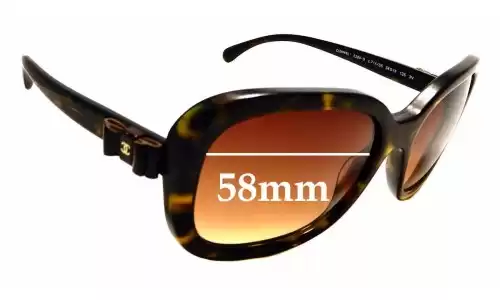Sunglass Fix Replacement Lenses for Chanel 5280-Q - 58mm Wide 