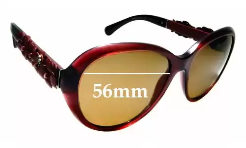 Sunglass Fix Ersatzgläser für Chanel 5316-Q - 56mm Wide 