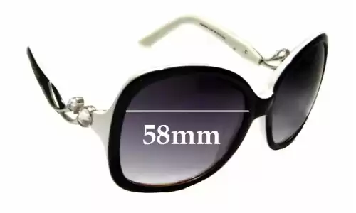 Sunglass Fix Replacement Lenses for Christian Dior D9830A - 58mm Wide Sunglass Fix Replacement Lenses for Christian Dior D9830A - 58mm Wide