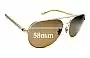 Sunglass Fix Ersatzgläser für Coach HC7053 - 58mm Wide 
