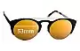 Sunglass Fix Replacement Lenses for Derek Cardigan Firefly - 53mm Wide 