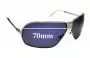 Sunglass Fix Replacement Lenses for Diesel DS0035 - 70mm Wide 