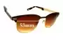 Sunglass Fix Replacement Lenses for Dirty Dog Panda Face - 53mm Wide 