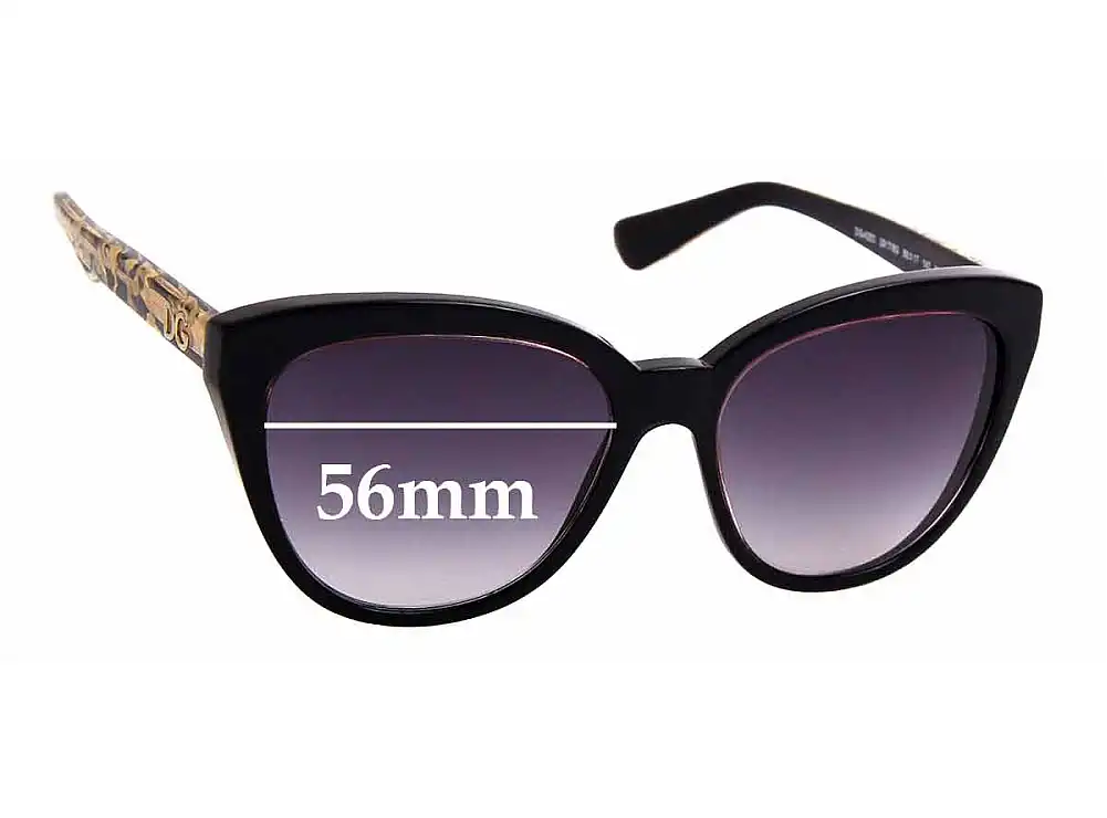 Sunglass Fix Replacement Lenses for Dolce & Gabbana DG4250 - 56mm Wide Sunglass Fix Replacement Lenses for Dolce & Gabbana DG4250 - 56mm Wide