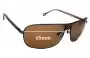 Sunglass Fix Ersatzgläser für Ermenegildo Zegna SZ 3199 - 65mm Wide 