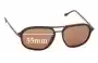 Sunglass Fix Lentes de Repuesto para Ermenegildo Zegna SZ 3197 - 55mm Wide 