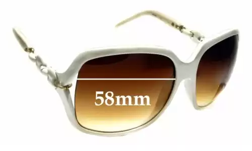 Sunglass Fix Replacement Lenses for Gucci GG3584 - 58mm Wide 