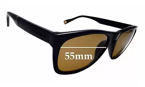 Sunglass Fix Replacement Lenses for Hugo Boss BO Sun Rx 05 - 55mm Wide 