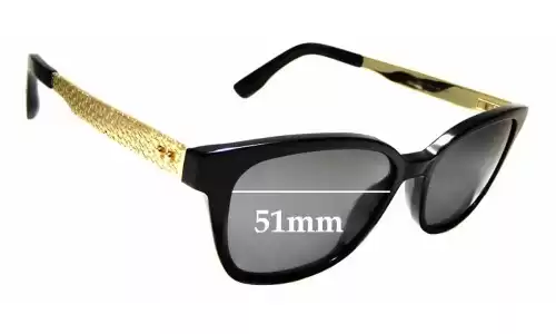 Sunglass Fix Replacement Lenses for Jimmy Choo 160 - 51mm Wide 