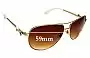Sunglass Fix Replacement Lenses for Kate Spade Circe 2/S - 59mm Wide 