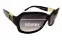 Sunglass Fix Replacement Lenses for Kate Spade Lacey/s - 61mm Wide 