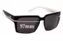 Sunglass Fix Replacement Lenses for Liive La Jolla - 57mm Wide 