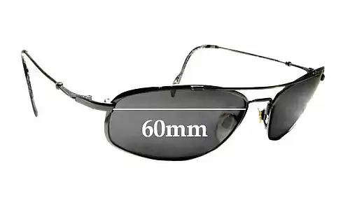 Sunglass Fix Verres de Remplacement pour Maui Jim MJ303 Big Island - 60mm Wide 