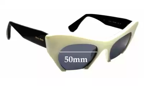 Sunglass Fix Replacement Lenses for Miu Miu SMU10OS - 50mm Wide Sunglass Fix Replacement Lenses for Miu Miu SMU10OS - 50mm Wide