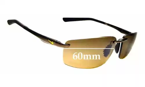 Sunglass Fix Verres de Remplacement pour Nike EV0567 Avid - 60mm Wide 