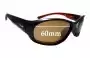 Sunglass Fix Verres de Remplacement pour Nike EV0581 Karma - 60mm Wide 