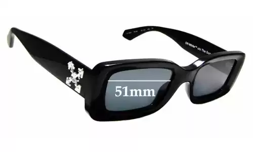 Sunglass Fix Replacement Lenses for Off White HU4001 - 51mm Wide Sunglass Fix Replacement Lenses for Off White HU4001 - 51mm Wide
