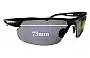 Police 1593 Replacement Lenses 73mm wide 