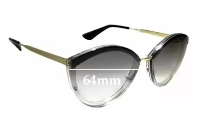 Prada SPR07U Replacement Lenses 64mm wide 