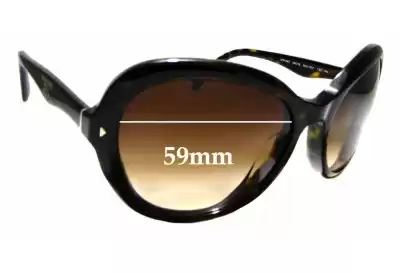 Prada SPR09O & PR09OS Ersatzgläser 59mm wide 