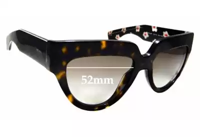 Prada SPR29P & PR29PS Ersatzgläser 52mm wide 