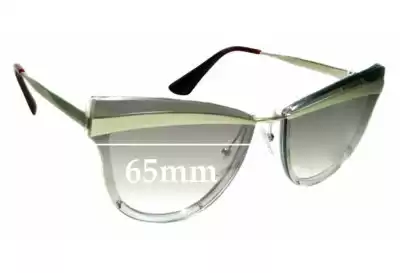 Prada SPR12U Replacement Lenses 65mm wide 