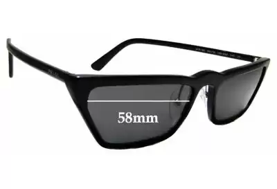 Prada SPR19U Ersatzgläser 58mm wide 
