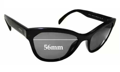 Sunglass Fix Replacement Lenses for Prada SPR21S - 56mm Wide 