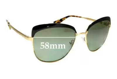 Prada SPR51T Ersatzgläser 56mm wide 