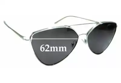 Prada SPR51U Replacement Lenses 62mm wide 