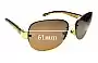 Sunglass Fix Ersatzgläser für Prada SPR60L - 61mm Wide 